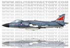Left side profile illustration view of a BAe Sea Harrier