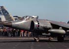 Front left side view of a BAe Sea Harrier; color